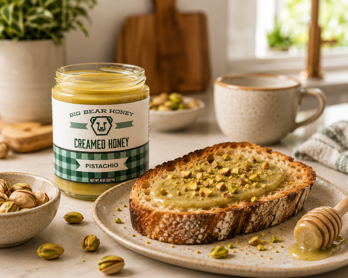 Pistachio Creamed Honey