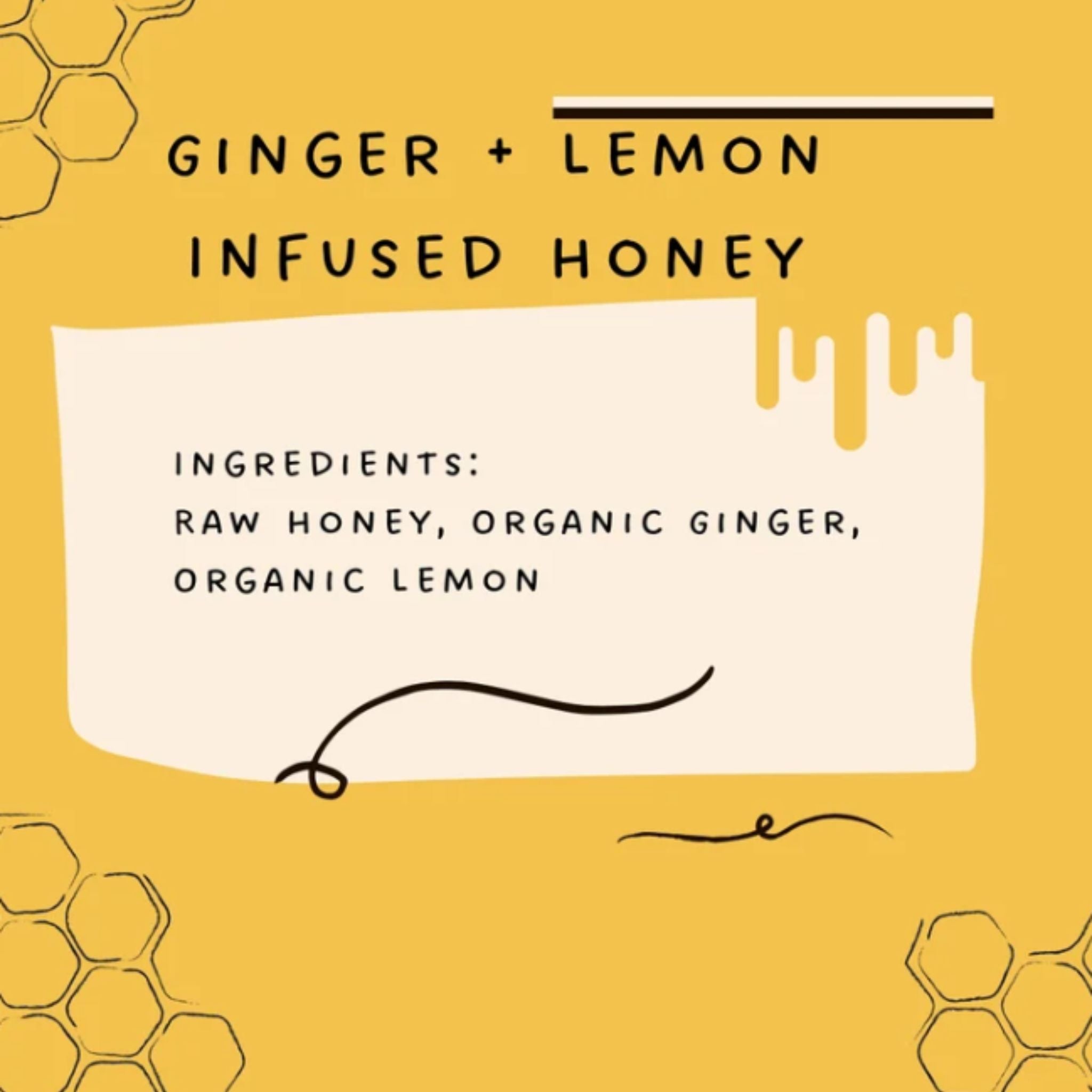 Ginger & Lemon Infused Honey