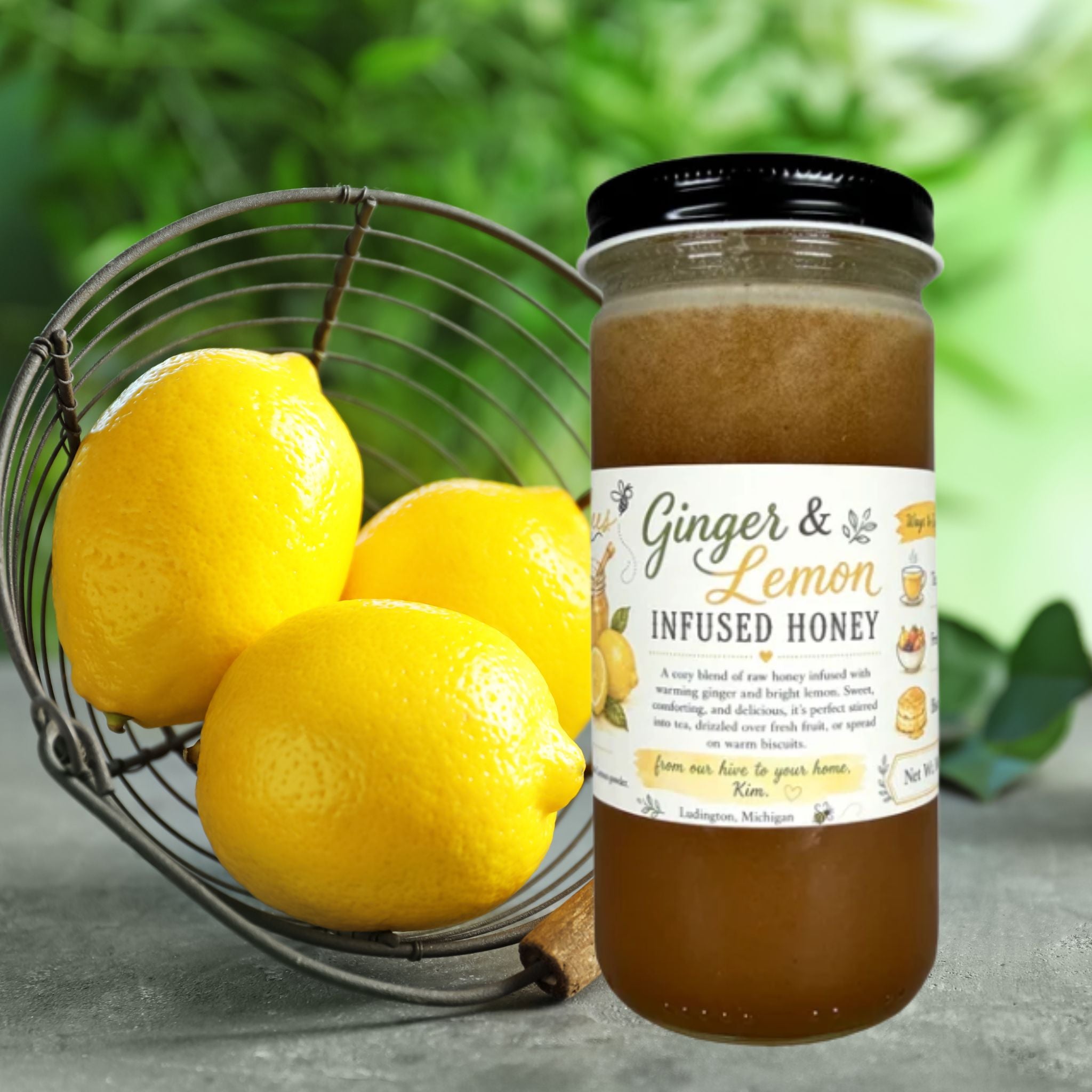 Ginger & Lemon Infused Honey